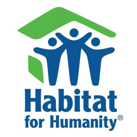 Habitat for Humanity logo in blue and green