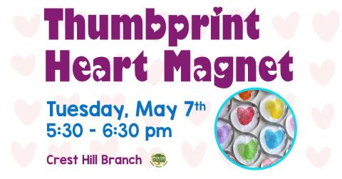 Thumbprint Heart Magnet