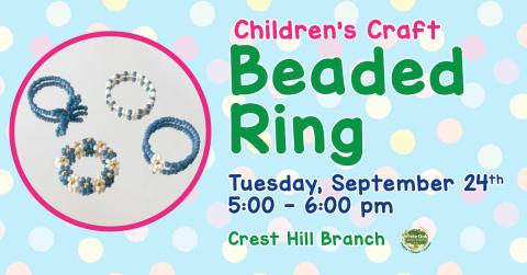 Children's Carft: Beaded Ring