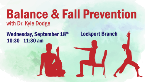 Balance and Fall Prevention poster with description of the event