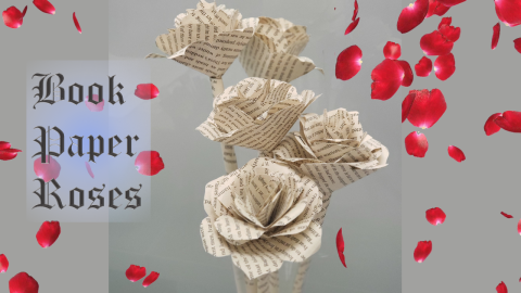 Book Paper Roses