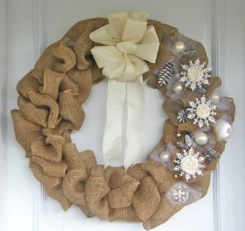 burlap wreath