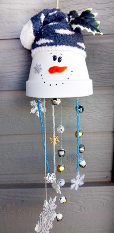 snowman windchime