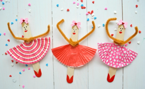 popsicle stick ballerinas