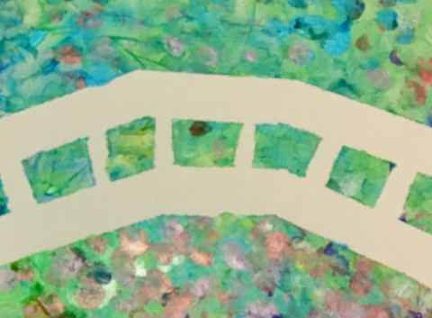 Monet flower bridge