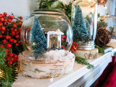 snow globe terrariums