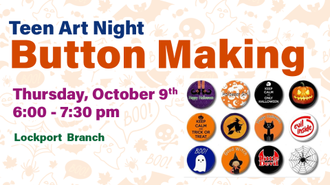Teen Art Night Button Making