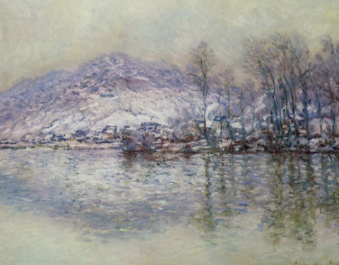 The Seine at Port Villez Snow Effect 1885