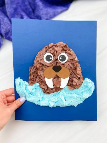 Child's walrus craft