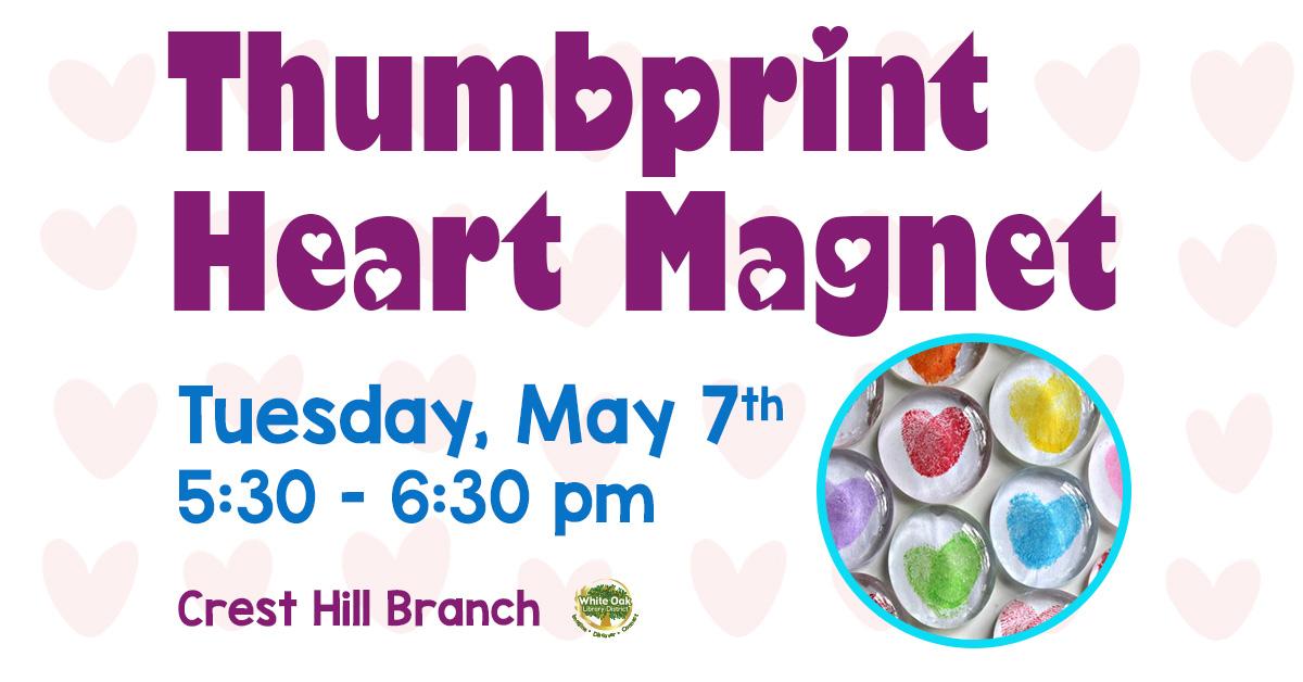 Thumbprint Heart Magnet