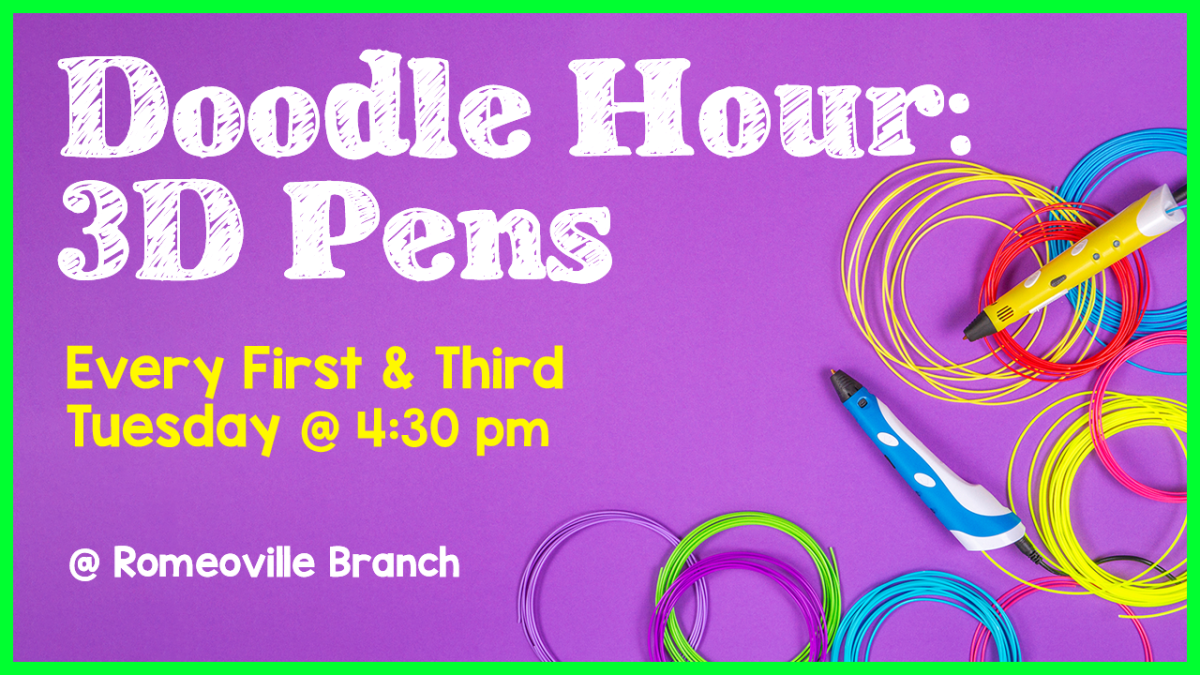 The words "Doodle Hour 3D Pens" next to 3D Pens