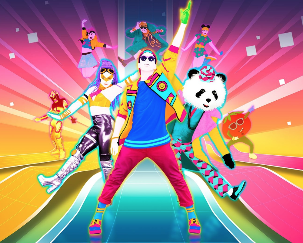 Colorful picture of people dancing