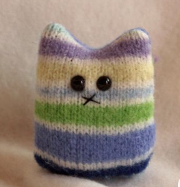 Cat made from an old sweater