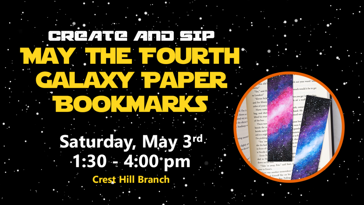 Create & Sip: May the Fourth Galaxy Bookmark