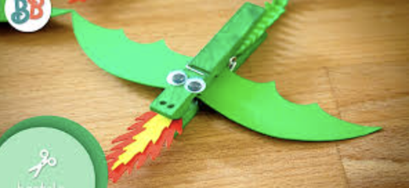 Clothes clip dragon