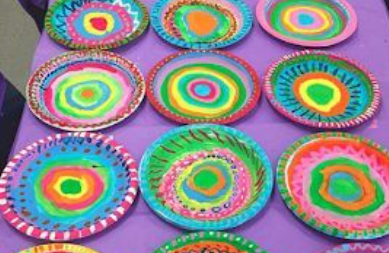 colorful plates
