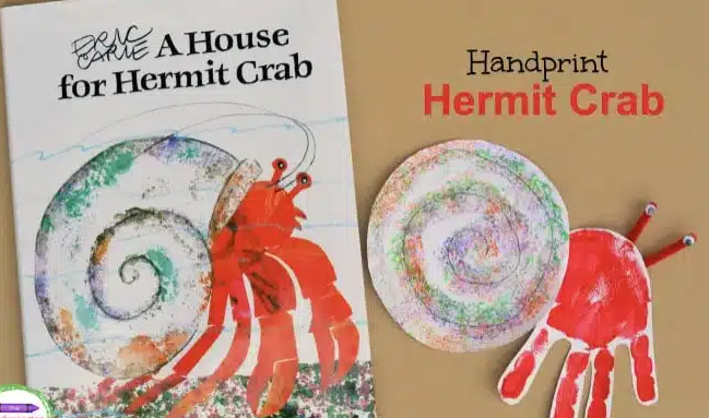 Eric Carle Hermit crab craft