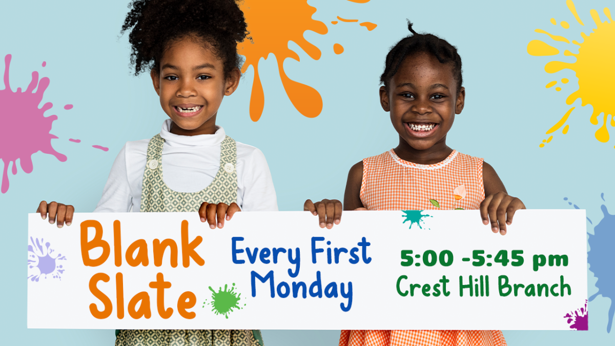 Blank Slate Art Club Every First Monday 5:00pm