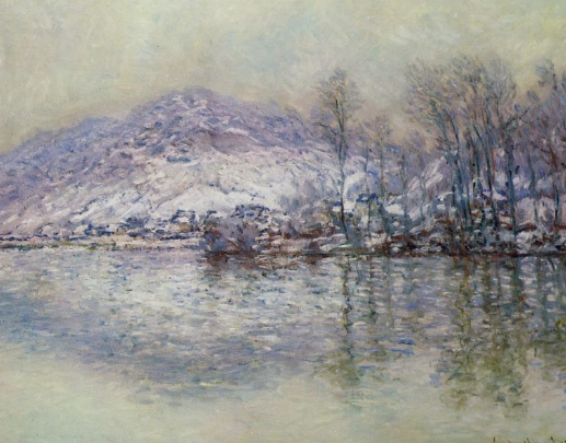 The Seine at Port Villez Snow Effect 1885